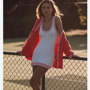 Lilly Pulitzer Racer Back Ivory & Pink Mini Sports Dress